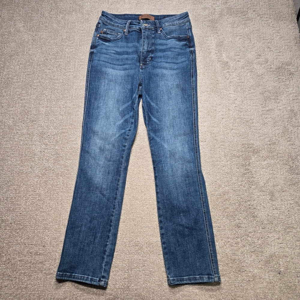 Judy Blue Capri Jeans Womens 7/28 Medium Wash High Rise JB78114 MD-CO Denim